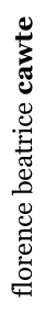 florence beatrice cawte
